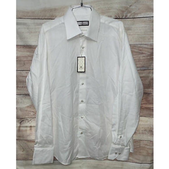 Connaisseur Button Up Shirt XL 43/44 White NWT - Picture 4 of 4